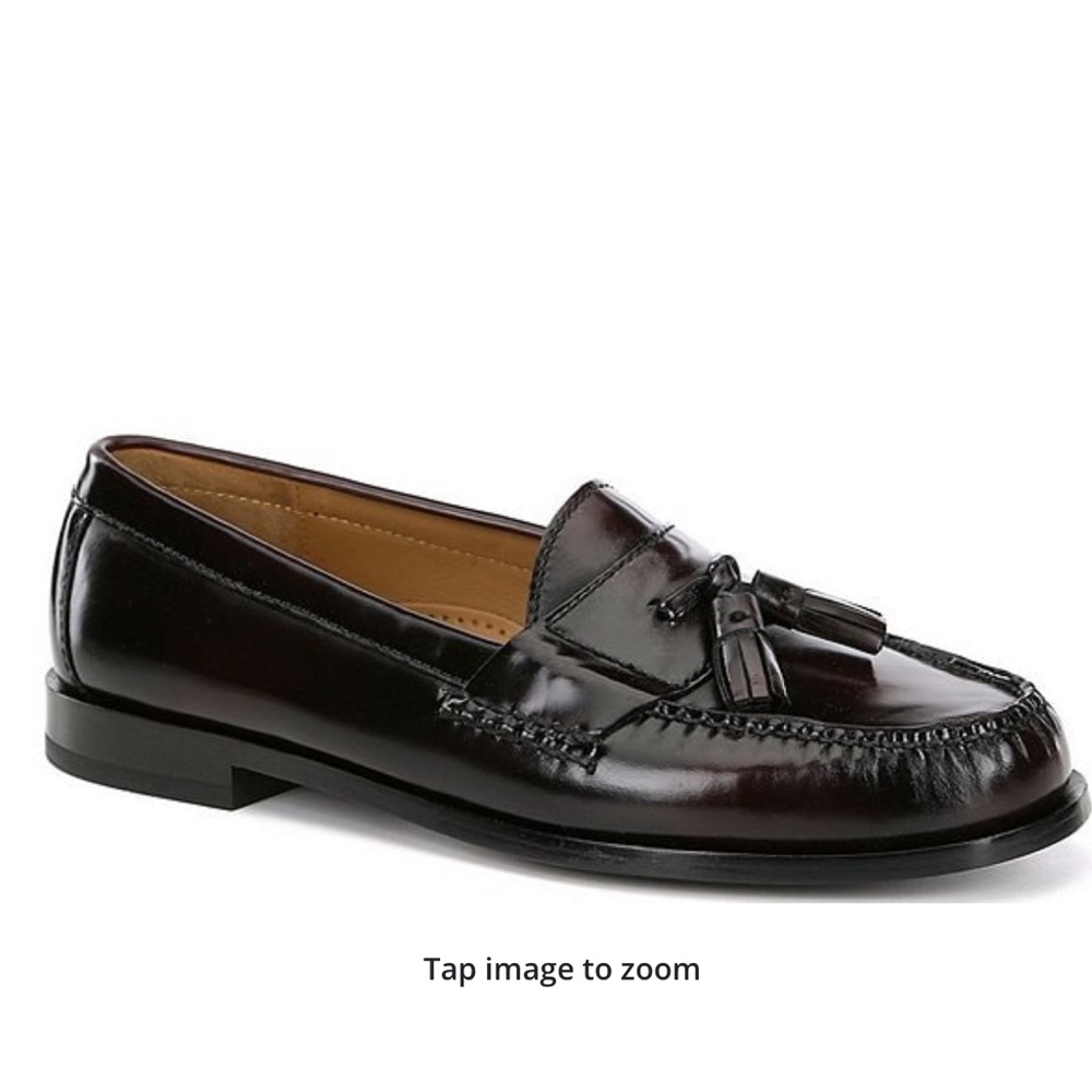 COLE HAAN Pinch Tassel Mens Loafers Size 10 D Black $135